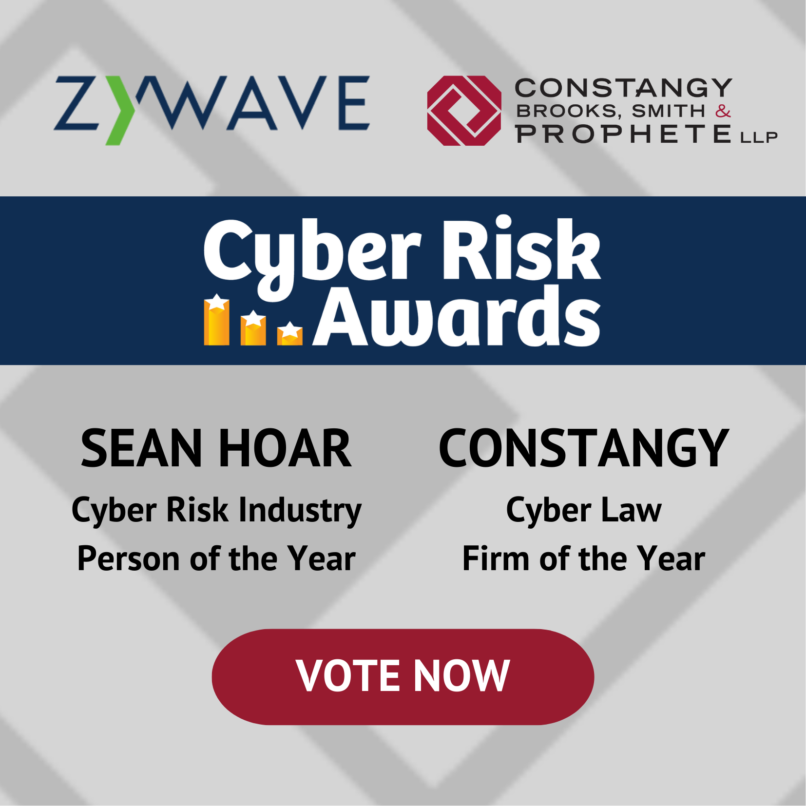 Vote Constangy for 2024 Zywave Cyber Risk Awards!